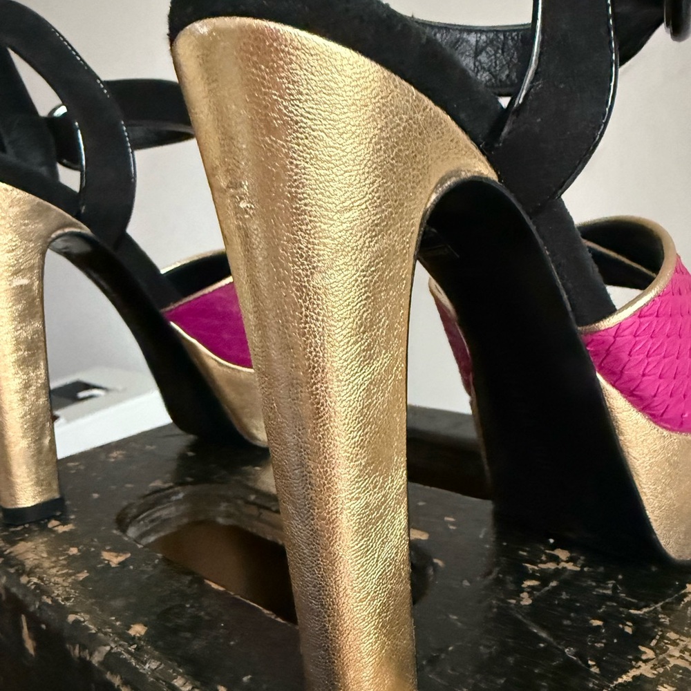 Barbara Bui Color Block Heels - Picture 5 of 6
